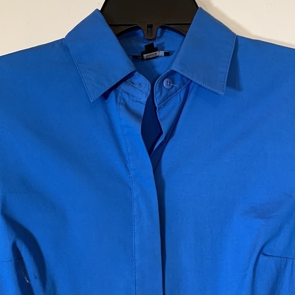 Worth Stretch Cotton Long Sleeve Shirt Dress, 2 - Picture 2 of 10